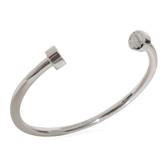 Return To Tiffany Narrow Circle Edge Cuff Bracelet in Sterling Silver - Picture 3 of 5